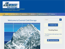 Tablet Screenshot of everest-cold.com